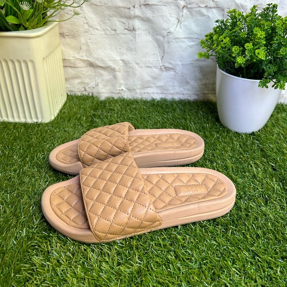 APL Lusso Quilted Slide clay Sandals womens 5 Rose Dust - Picture 7 of 16